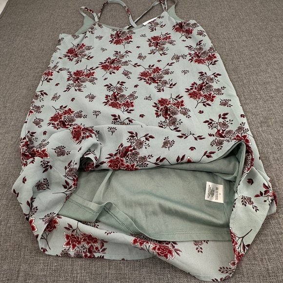 Olive + Oak Shift Dress Floral Small Sleeveless Spaghetti Straps  Lightweight - Picture 10 of 16